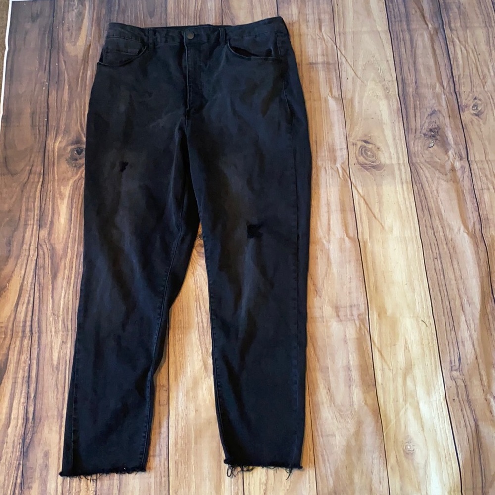 C’est Toi Black Label distressed denim size 2XL